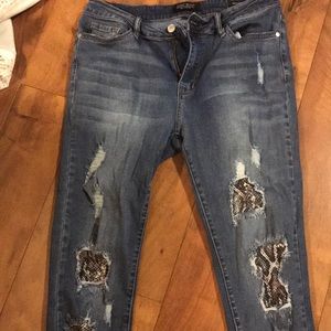 Snake skin Judy Blue jeans